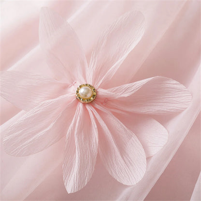 Baby Girl Costume – 3D Flowers & Mesh Pleats