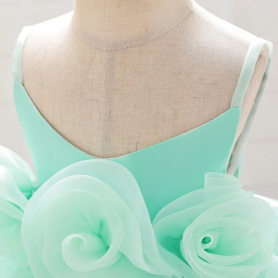 Kids Wedding Dress – Sleeveless Flower Girl Gown