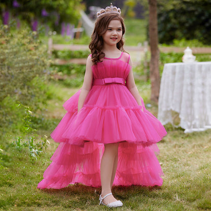 Elegant Girls Party Dress – Trailing Evening Gown