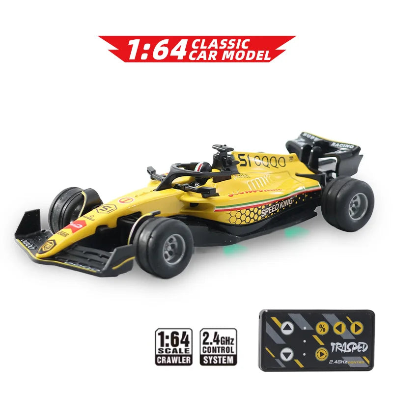 Mini RC Formula Car – Die-Cast 1:64 Racing Toy for Boys & Christmas