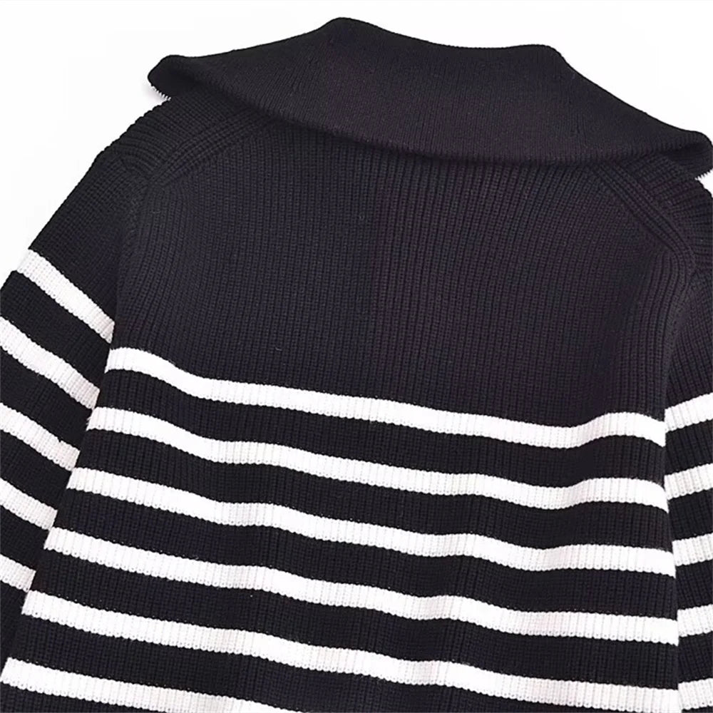 Warm Half-Zip Sweater Jacket for Fall/Winter