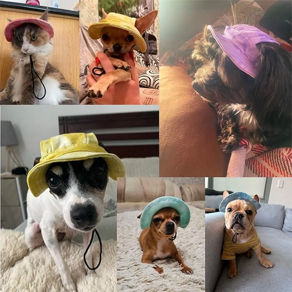 Adorable Pet Sun Hat: Stylish Baseball Cap for Cats & Small Dogs