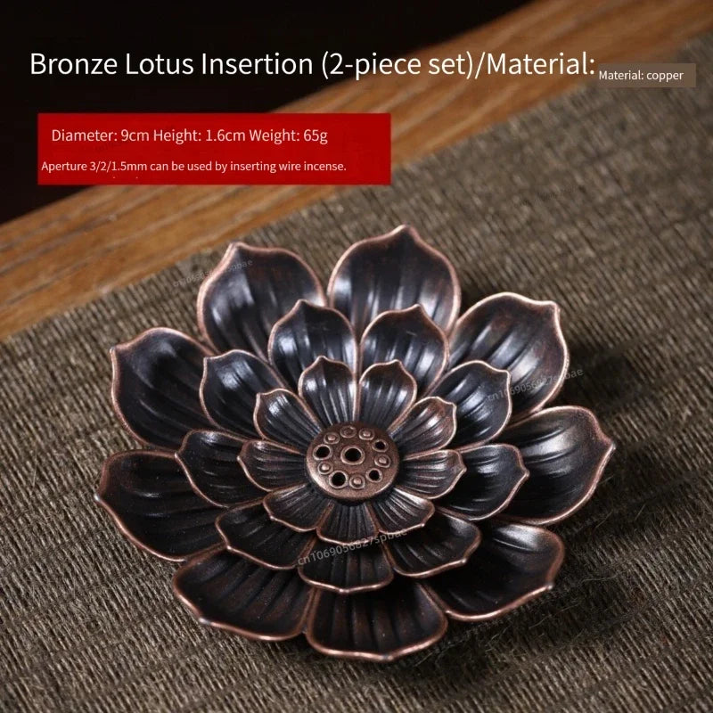 Lotus Alloy Incense Burner: Elevate Your Space with Serenity and Style