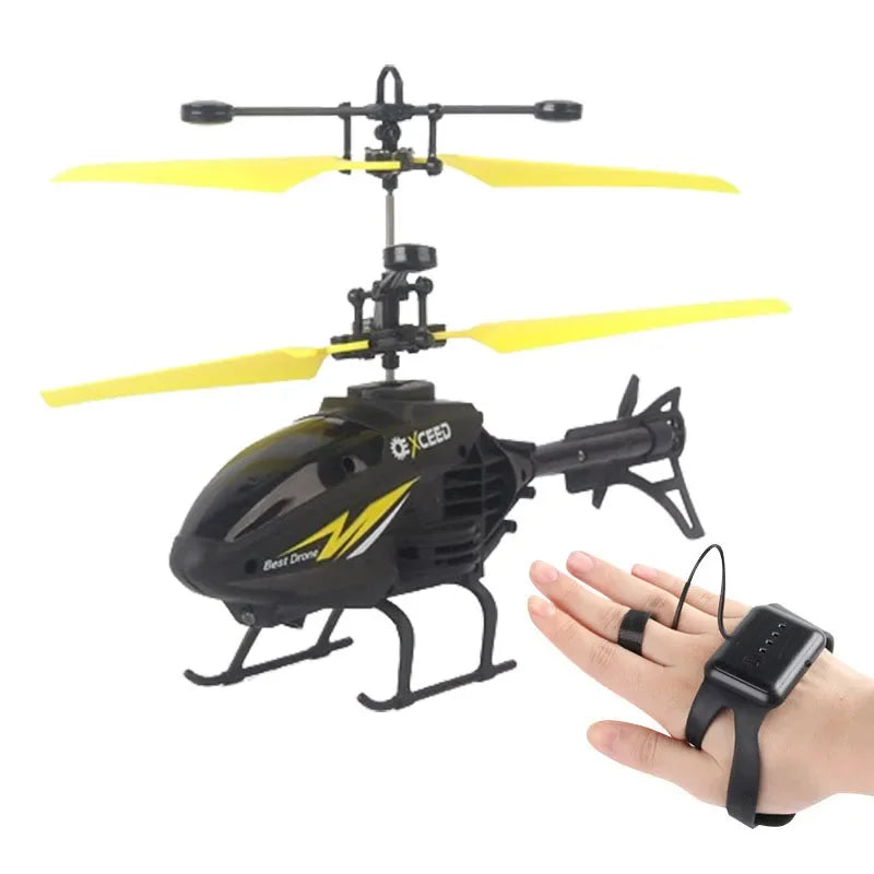 Wrist Induction Drone – Mini RC Helicopter for Kids with Impact Protection