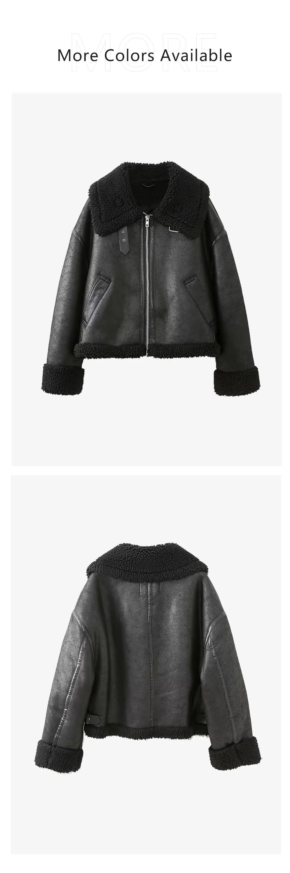 Double-Sided Biker Jacket – Long Sleeve & Collared