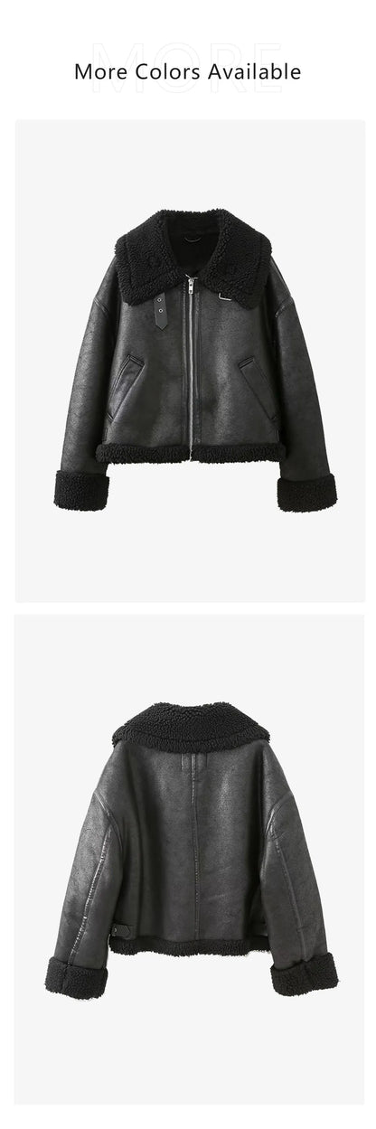 Double-Sided Biker Jacket – Long Sleeve & Collared