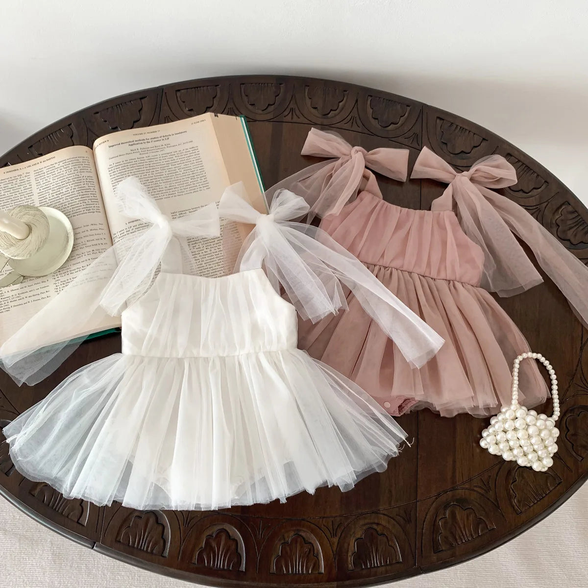 Baby Girl Summer Party Romper Set