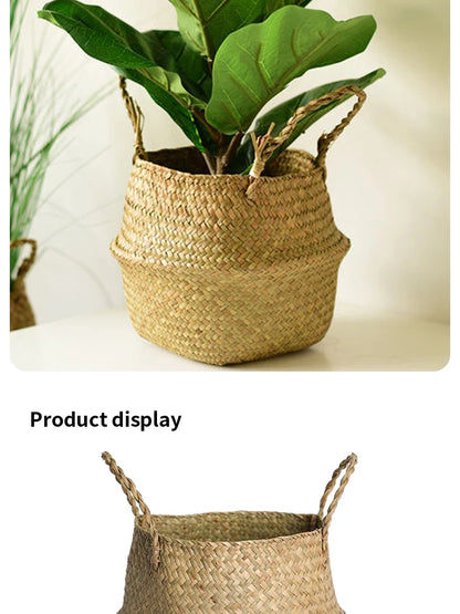 Chic Wicker Basket: Versatile Toy Organizer & Stylish Storage Solution