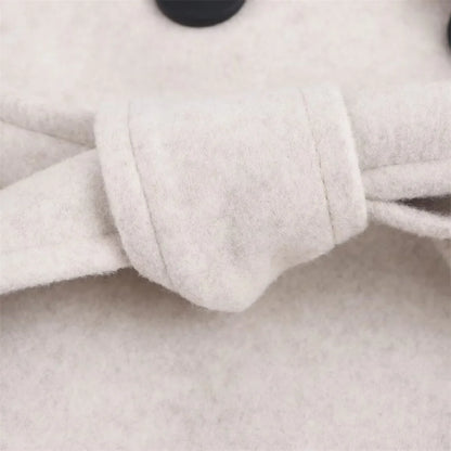 Chic Autumn Windcoat with Bow Belt & Pockets