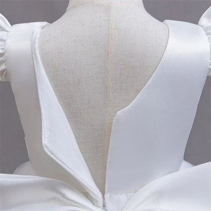 Elegant Kids Dress with Big Bow – Special Occasions