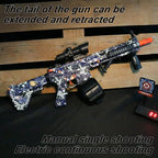Ultra Shoppings M416 Electric Ball Blaster toy gun with manual and automatic modes, ideal for outdoor shooting games and festive occasions.