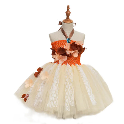 Kids’ Halloween Frock – Cosplay Lace Tunic Dress for Girls