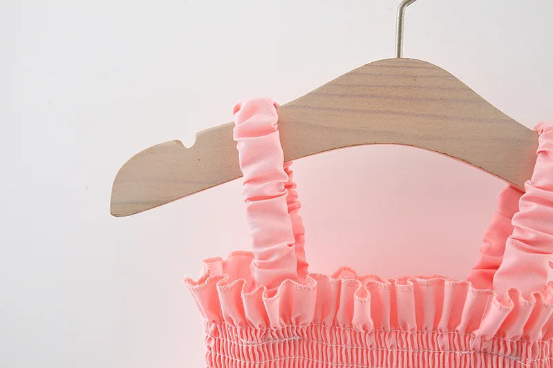 Toddler Girl Embroidered Mesh Party Outfit