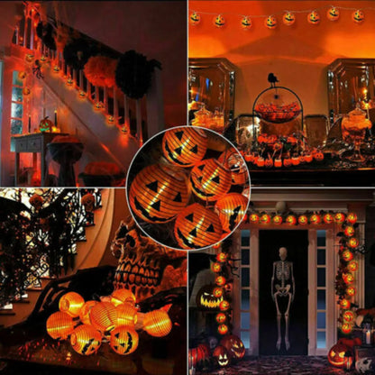 Halloween Pumpkin Lights – LED String for Garden & Party Decor