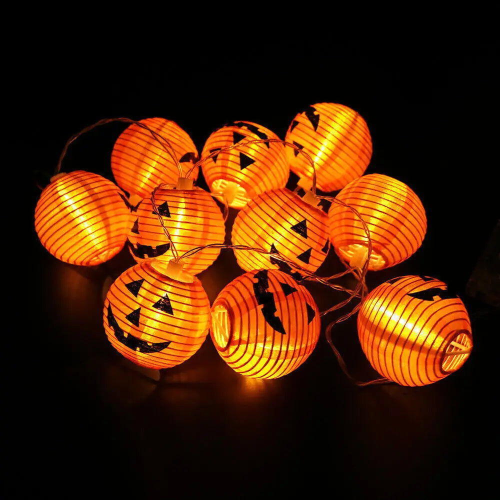 Halloween Pumpkin Lights – LED String for Garden & Party Decor