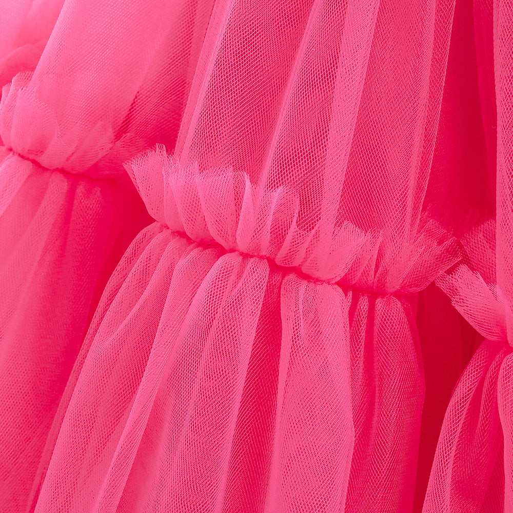 Elegant Girls Party Dress – Trailing Evening Gown