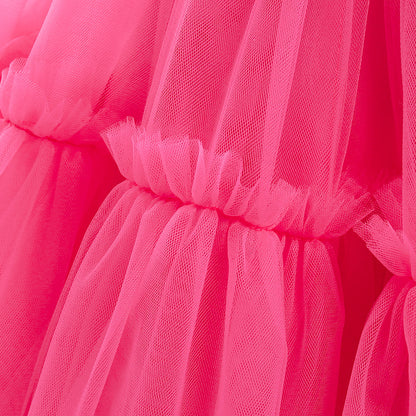 Elegant Girls Party Dress – Trailing Evening Gown