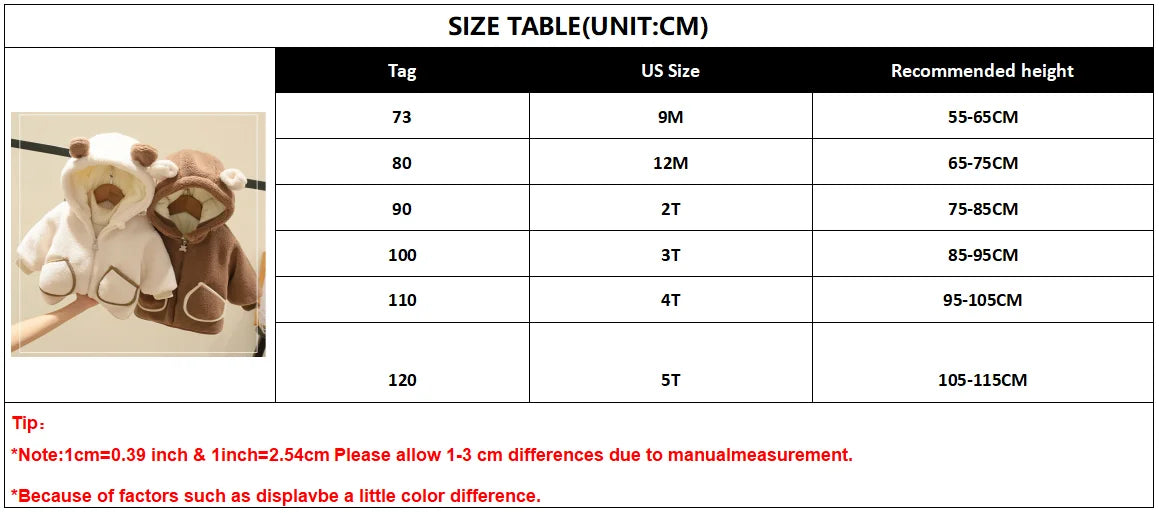 Children’s Cotton-Padded Hoodie Jacket