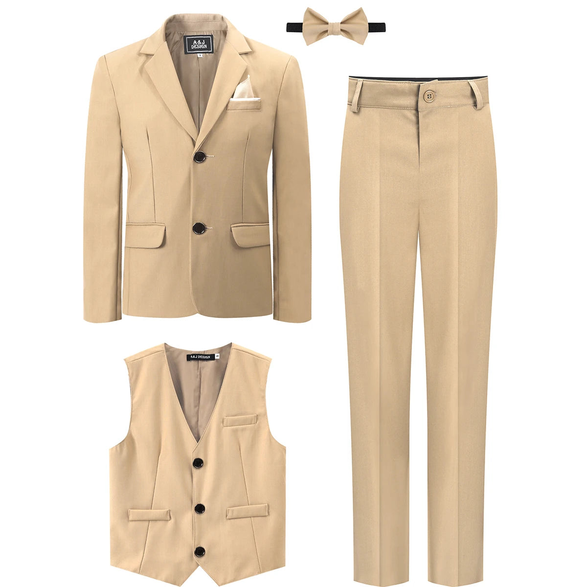 Kids' Formal 3-Piece Suit: Perfect for Weddings & Special Occasions