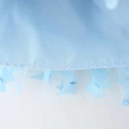 Toddler Girl Embroidered Mesh Party Outfit