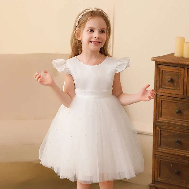 Elegant Kids Dress with Big Bow – Special Occasions