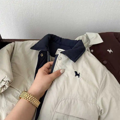 Winter Jacket for Boys & Girls – Warm Cartoon Style