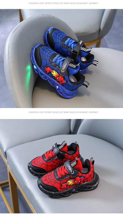 Spiderman LED Sneakers – Light-Up Fun for Active Kids