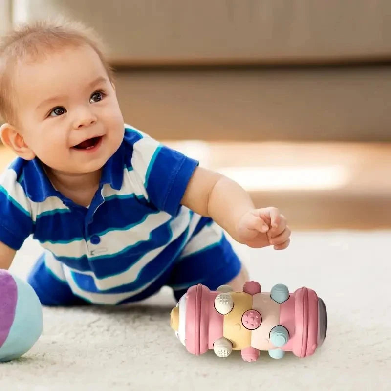 Baby Crawling Roller Toy – Montessori Sensory Activity for Infants