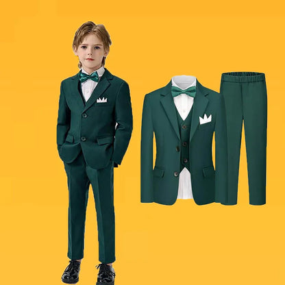 Children’s Green Party Suit – Wedding & Photography Dress Set