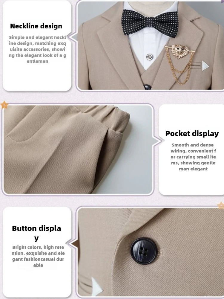Little Gentleman Suit – Boys’ Formal Outfit for Wedding & Birthday