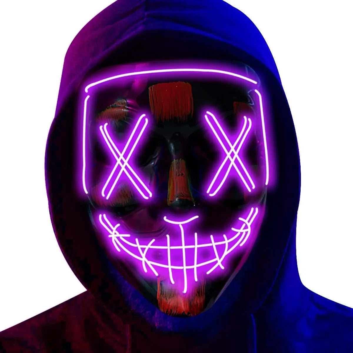 Halloween LED Mask – Poptrend Light-Up Scary Costume Accessory