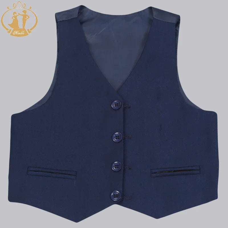 Classic Boys’ Blue Wedding Suit – 3-Piece Formal Party Set