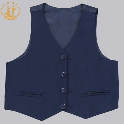 Classic Boys’ Blue Wedding Suit – 3-Piece Formal Party Set