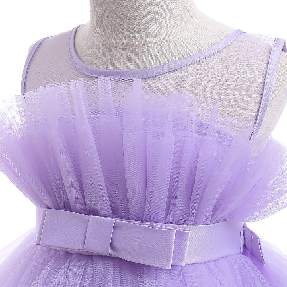 Elegant Girls Party Dress – Trailing Evening Gown