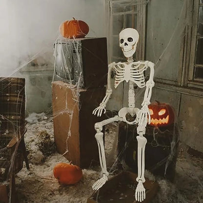 Halloween Skeleton Prop – 3ft Realistic Posable Bone Decor