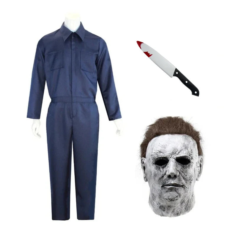 Adult Michael Myers Costume - Horror Jumpsuit & Mask for Halloween Parties