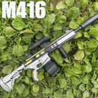 Ultra Shoppings M416 Classic Manual Gel Ball Toy Gun with elastic gel, outdoor toy for boys, ideal for holiday and Christmas play.