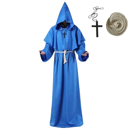 Monk Cosplay Outfit – Medieval Robe for Priest, Wizard & Costume Play