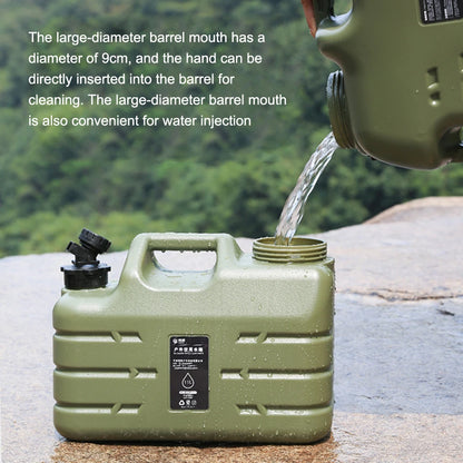 Outdoor Water Bucket Portable Car Water Tank with Faucet for Camping Cooking Picnic