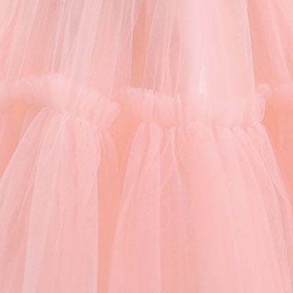 Elegant Girls Party Dress – Trailing Evening Gown