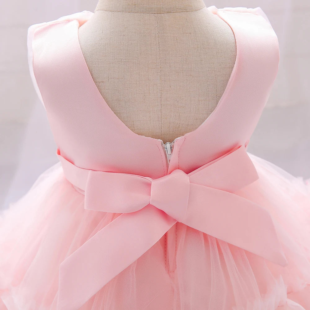 Baby Girl 1st Birthday Dress – Tulle Princess Gown