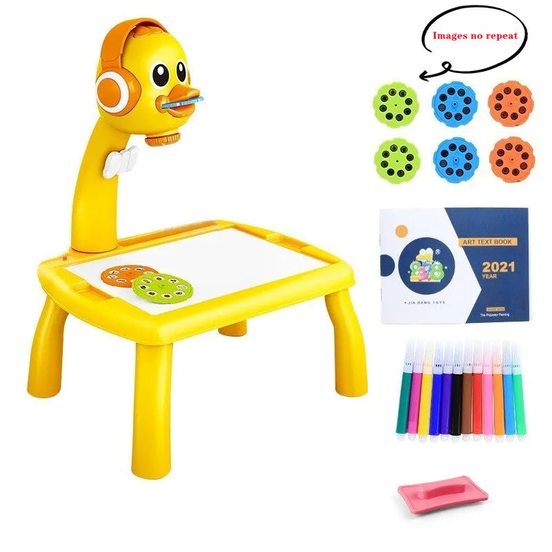 Mini LED Projector Drawing Table – Educational Art Toy for Kids