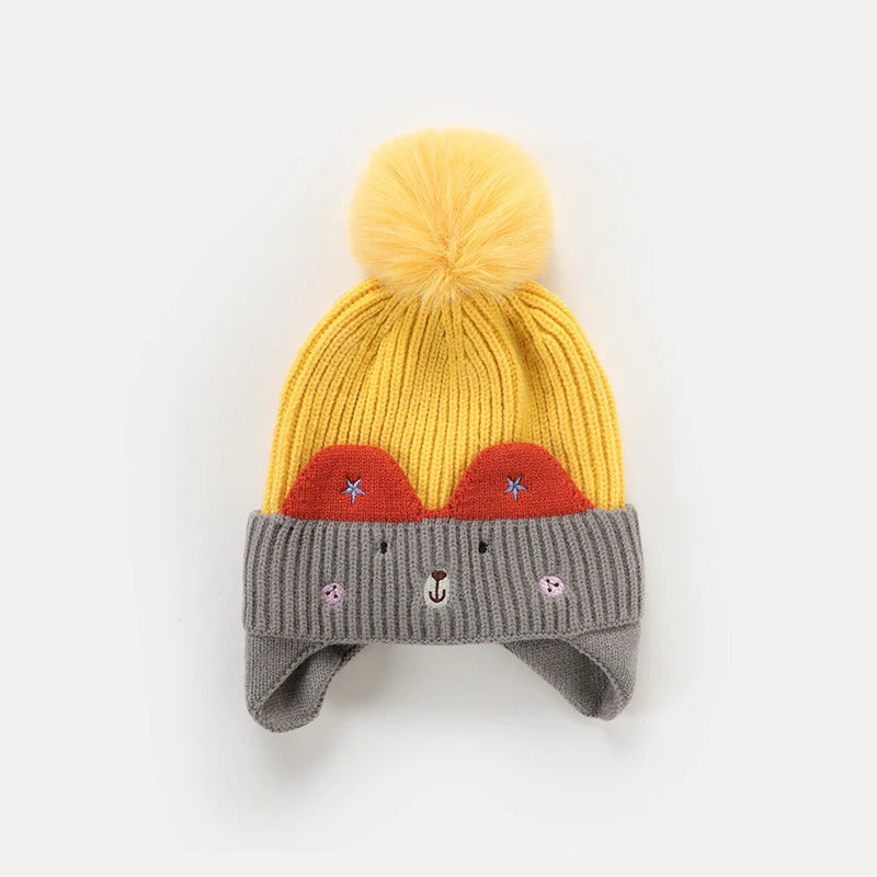 Warm Knit Bear Hat – Baby & Toddler Cap