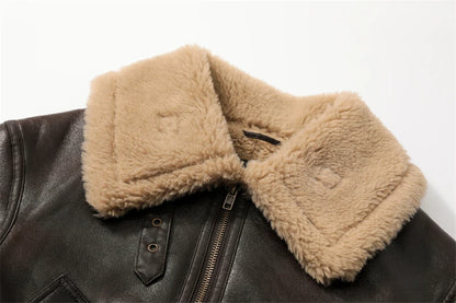 Warm & Chic: Women’s Thickened Brown Winter Jacket