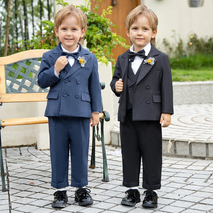Children’s Striped Suit Set – Wedding & Piano Performance Outfit