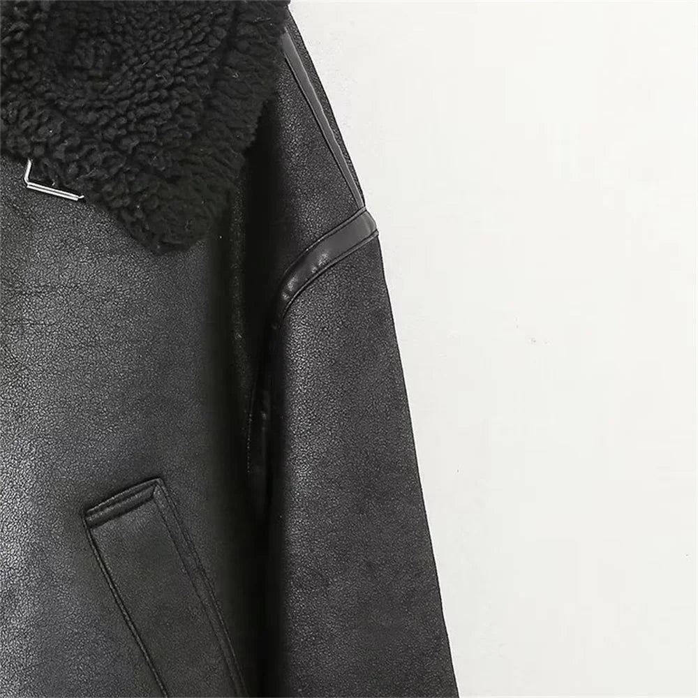 Double-Sided Biker Jacket – Long Sleeve & Collared