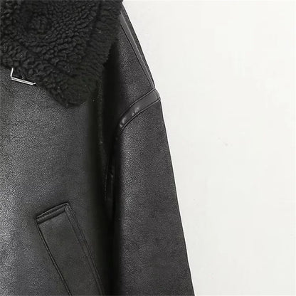 Double-Sided Biker Jacket – Long Sleeve & Collared