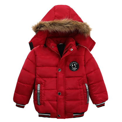 Baby Boys' Winter Coat – Warm Hooded Outerwear (2–6Y)