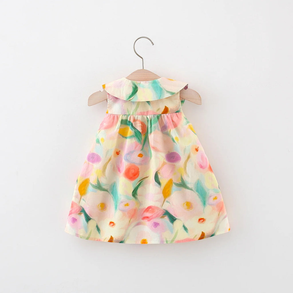 Toddler Baby Girl Princess Outfit with Doll Collar