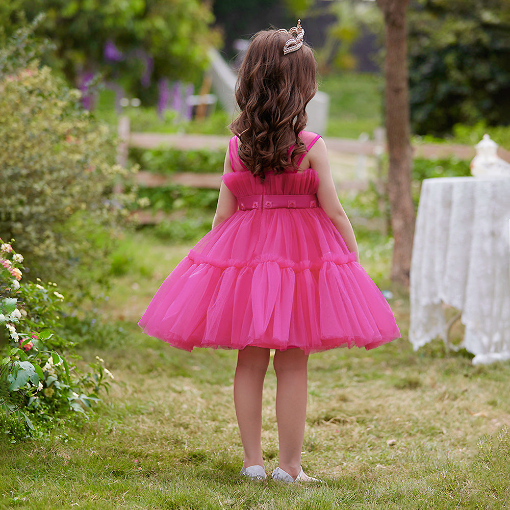 Elegant Girls Party Dress – Trailing Evening Gown